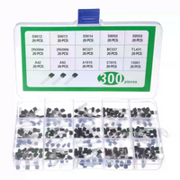 300PCS Common Triode Kit - S9012, S9013, S9014 & S8050 in Plastic Box | ShillehTek Product Manual