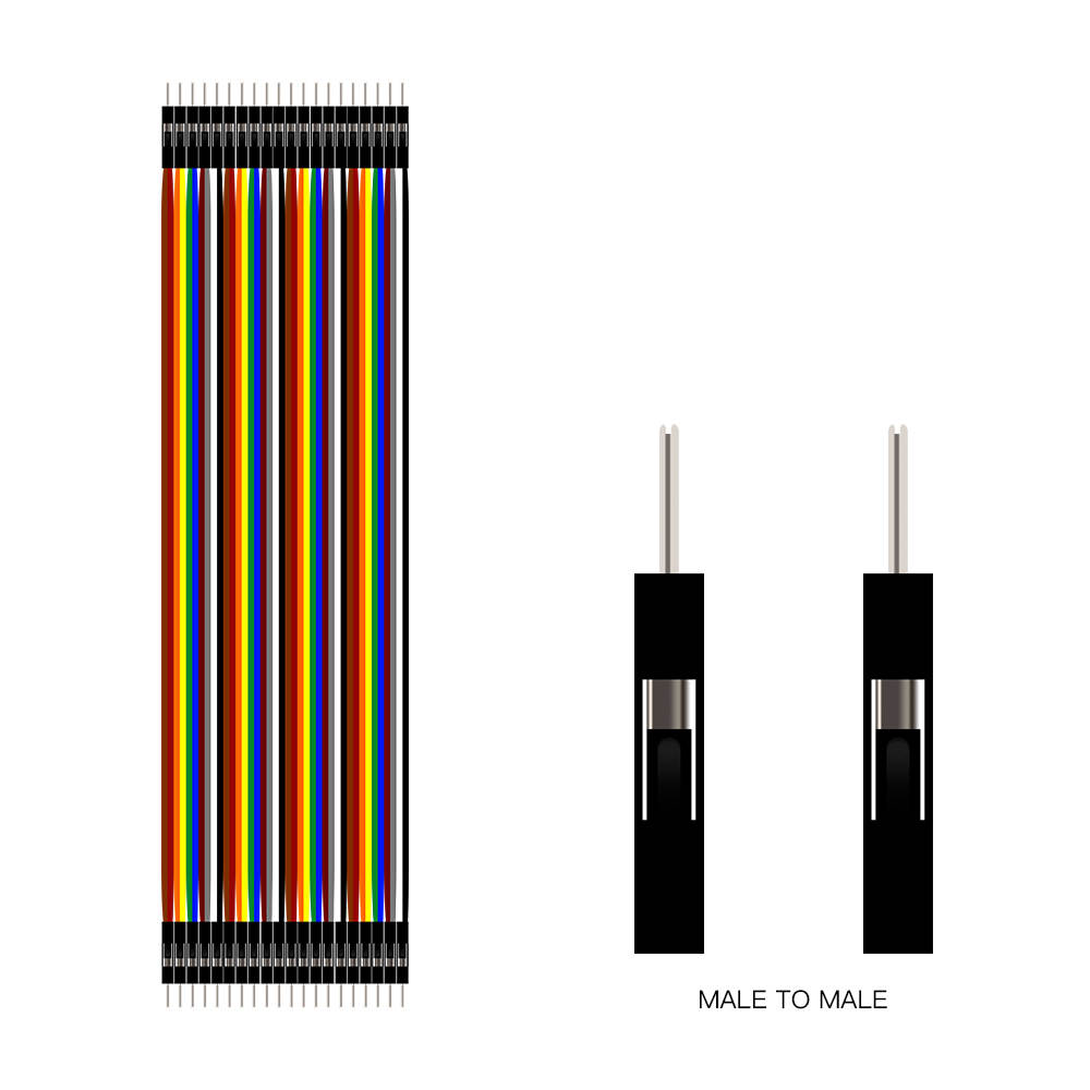 SHILLEHTEK 120pcs Multicolored Dupont Wire 20cm