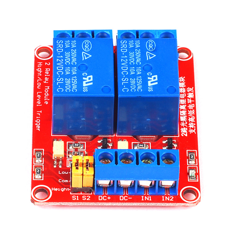 ShillehTek 2-Channel 5V Relay Module for Arduino Raspberry Pi