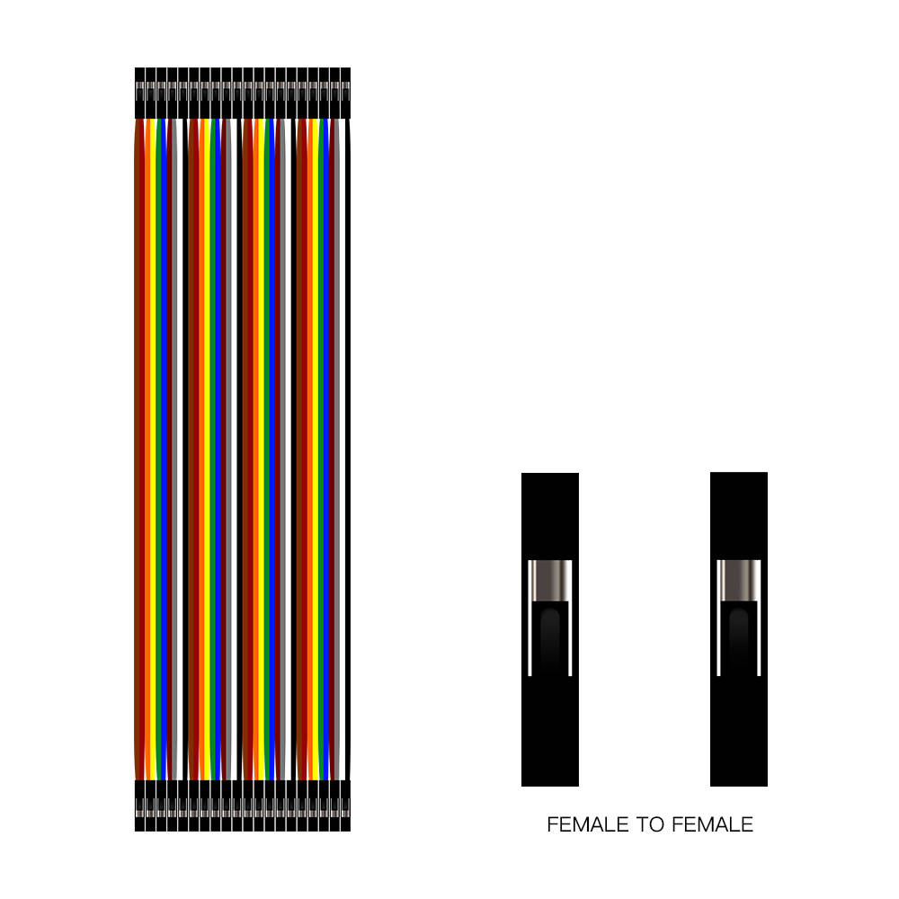 SHILLEHTEK 120pcs Multicolored Dupont Wire 20cm