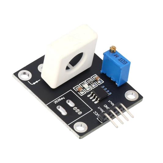 ShillehTek WCS1700 current sensor module with white sensor ring and blue potentiometer