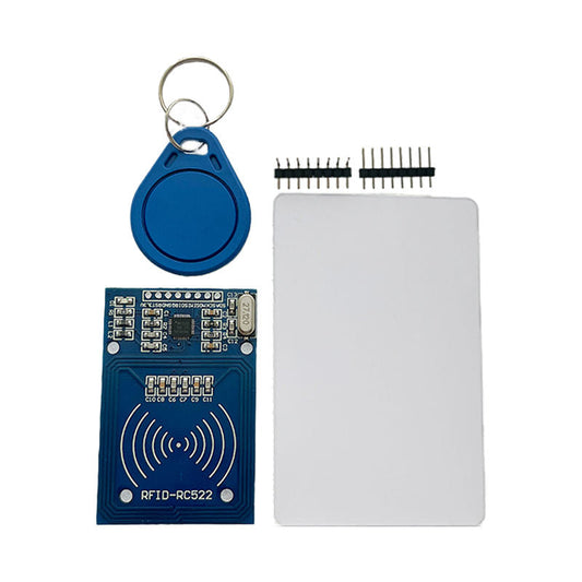 ShillehTek RC522 RFID Reader Writer Module with RFID card and blue key fob