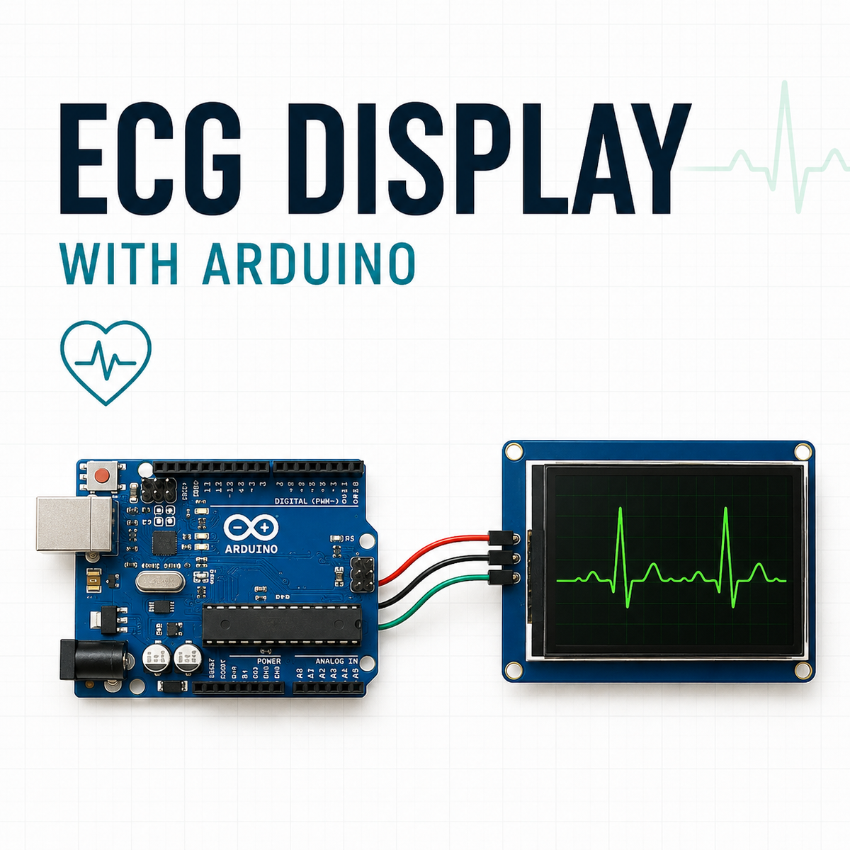 Arduino Nano AD8232: Wearable ECG Monitor on TFT | ShillehTek