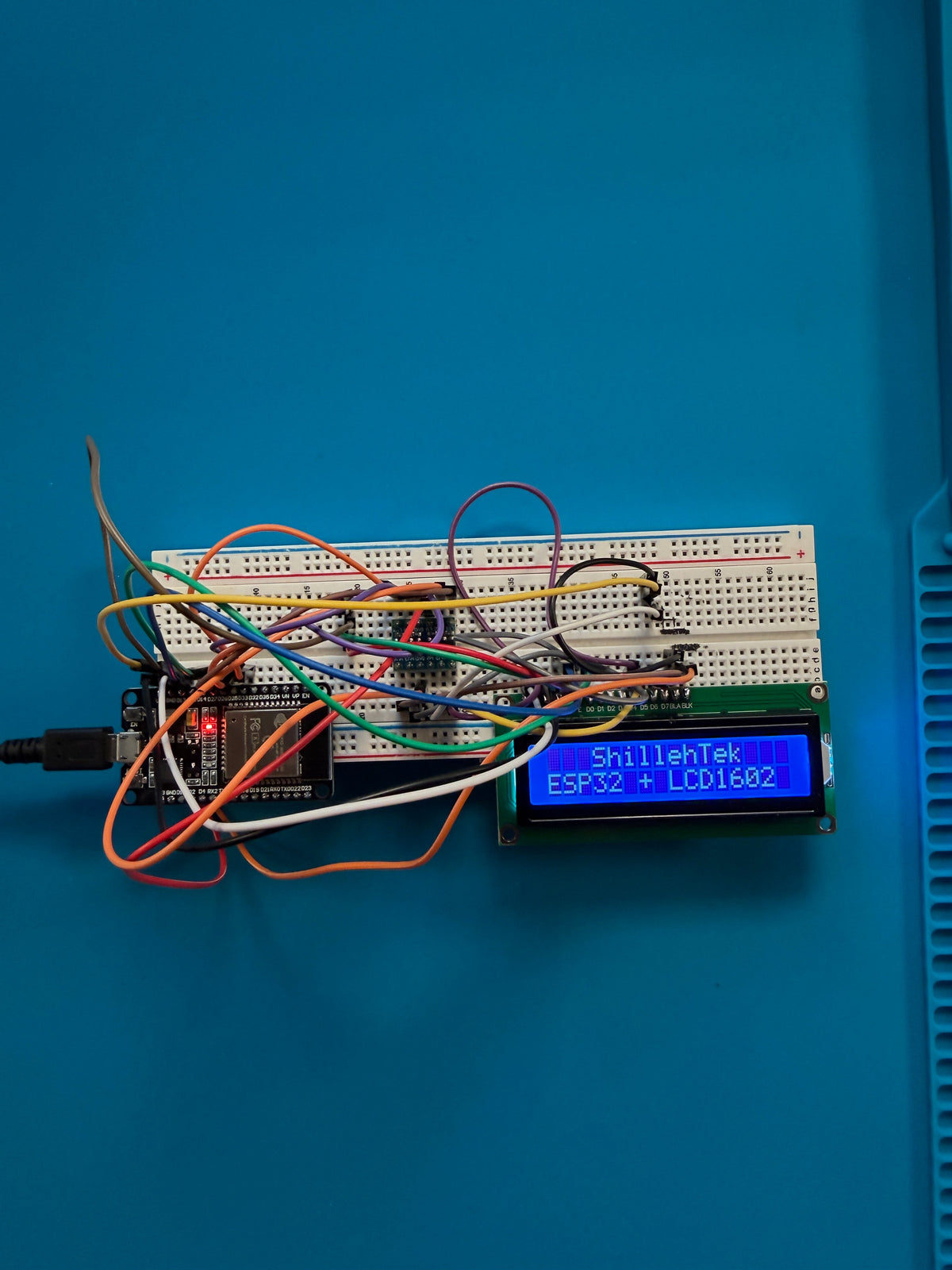 ESP32 + LCD1602: Blink Hello World with Logic Level Shifter | ShillehTek