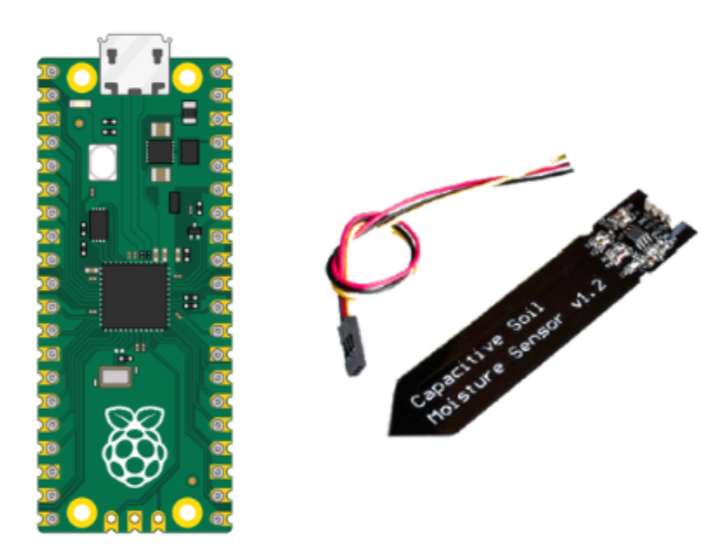 Raspberry Pi Pico Capacitive Soil Sensor: Read Analog Values