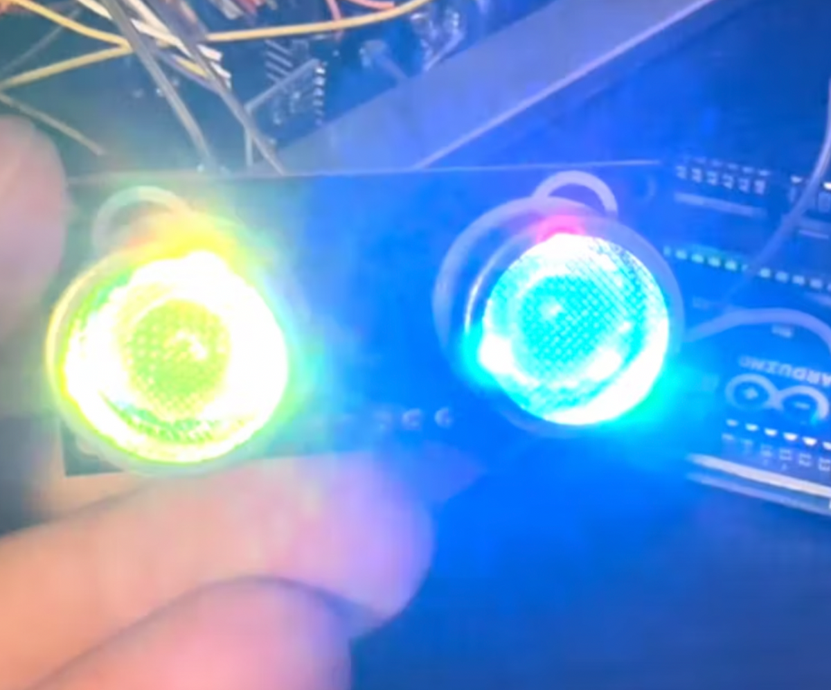 Arduino Uno HCSR04 RGB: Distance readings with LEDs | ShillehTek