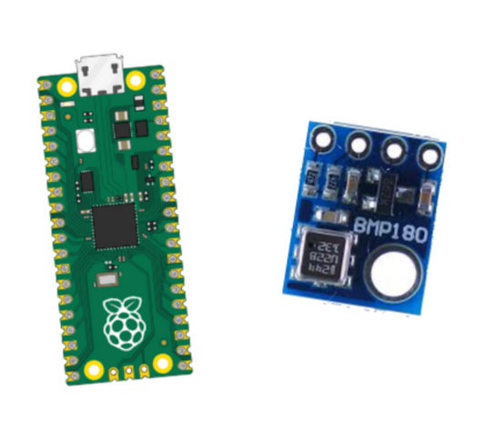 How to Connect BMP-180 to Raspberry Pi Pico W: Get Pressure, Temperature, and Altitude Values