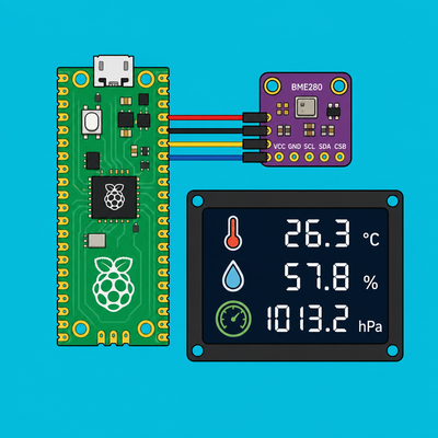 Raspberry Pi Pico BME280: Read sensor data in MicroPython