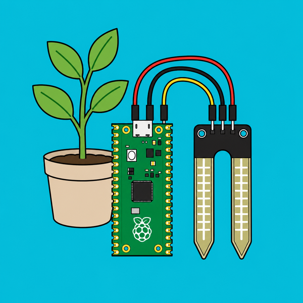 Raspberry Pi Pico Capacitive Soil Sensor: Read Analog Values