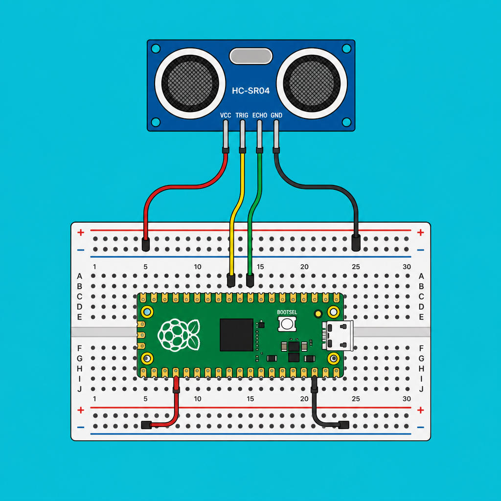 Raspberry Pi Pico HC-SR04: Measure Distance in MicroPython | ShillehTek