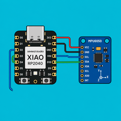 XIAO RP2040 MPU6050: Get MicroPython readings
