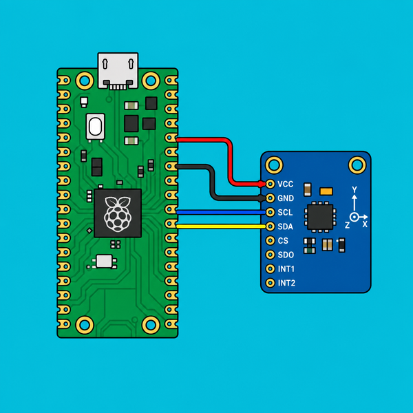 Raspberry Pi Pico ADXL345: Read Acceleration in MicroPython | ShillehTek