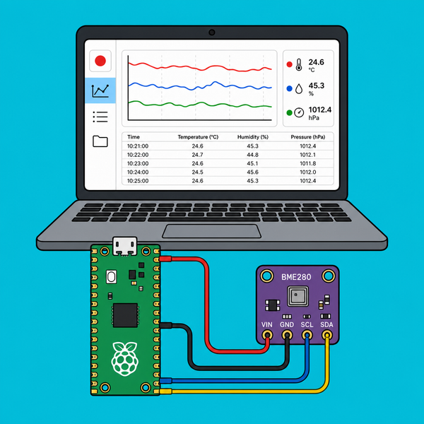 Raspberry Pi Pico BME280: Save Sensor Data to PC | ShillehTek
