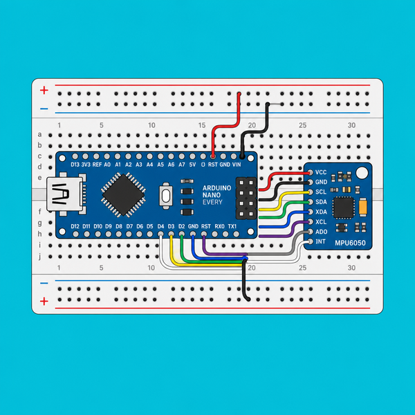 Arduino Nano Every MPU6050: Read I2C Sensor Values | ShillehTek