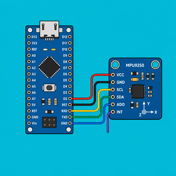 Arduino Nano MPU9250: Read accel, gyro, mag | ShillehTek
