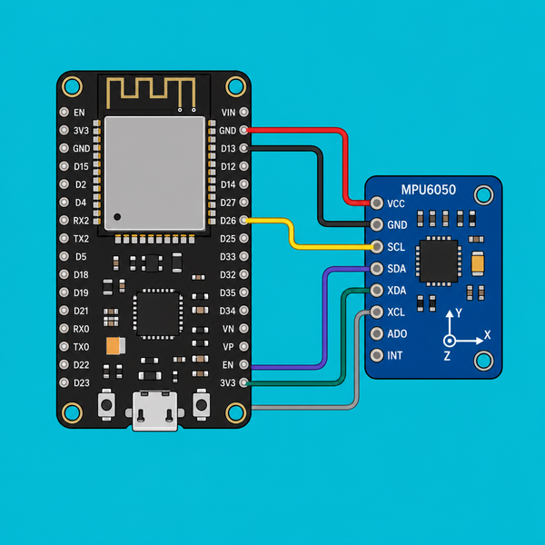 ESP32 MPU6050: Accurate angle readings with i2cdevlib | ShillehTek