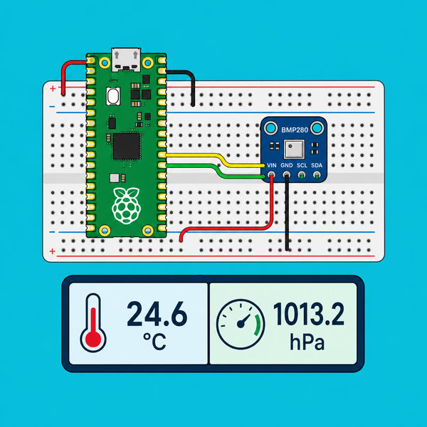Raspberry Pi Pico BMP280: Read temp and pressure | ShillehTek