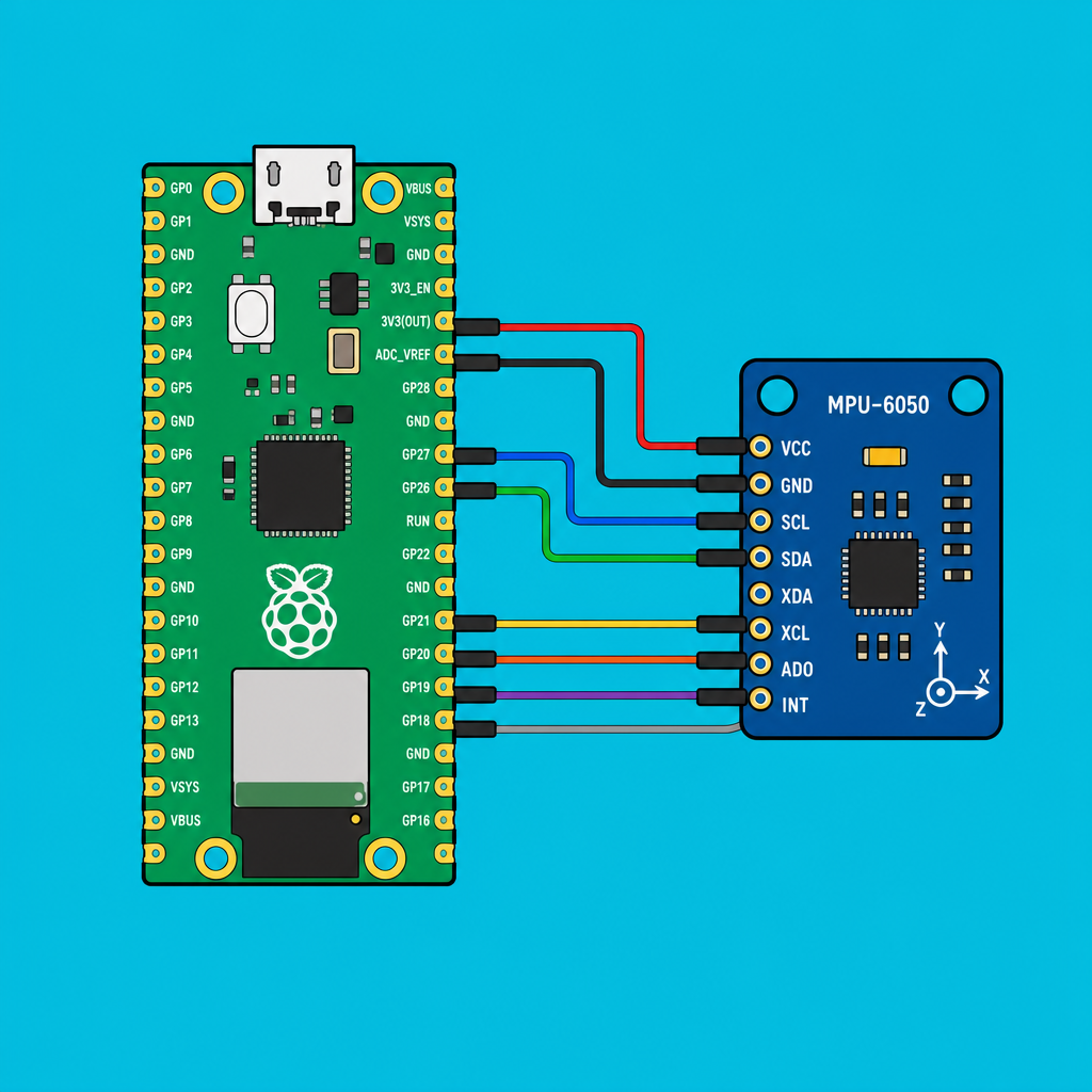 Raspberry Pi Pico W MPU6050: Read IMU Data in C++ | ShillehTek