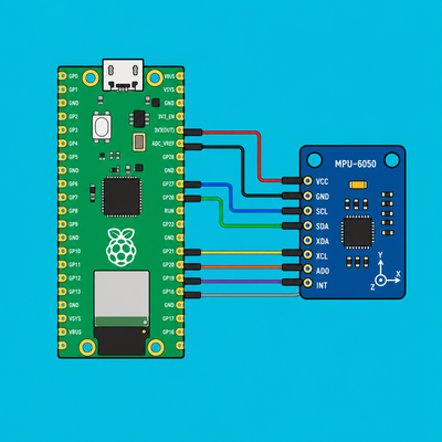 Raspberry Pi Pico W MPU6050: Read IMU Data in C++