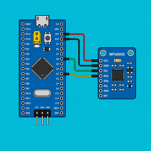 STM32 Blue Pill MPU6050: Read data and calibrate gyro | ShillehTek