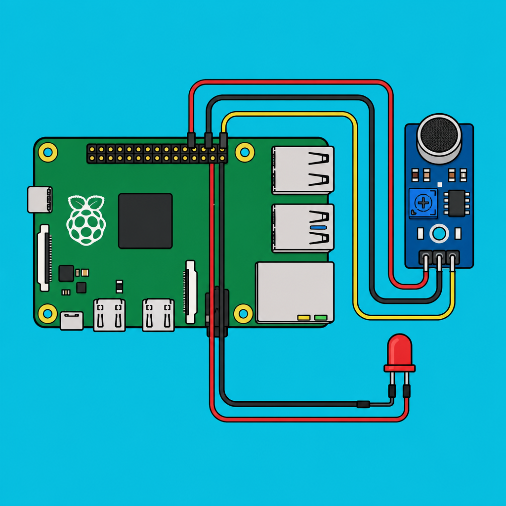 Raspberry Pi KY-037: Toggle an LED with sound | ShillehTek