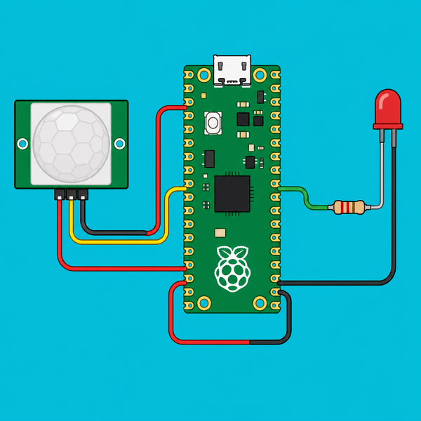 Raspberry Pi Pico HC-SR501 PIR: Motion LED Trigger | ShillehTek