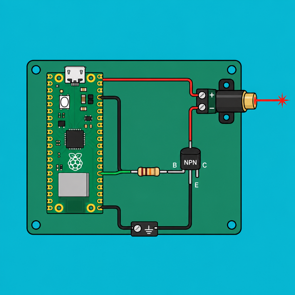 Raspberry Pi Pico W 5V Laser Diode: Safe GPIO Control | ShillehTek