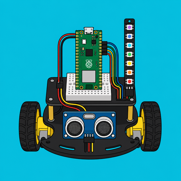 Raspberry Pi Pico W Ultrasonic Sensor: Remote Robot Drive | ShillehTek