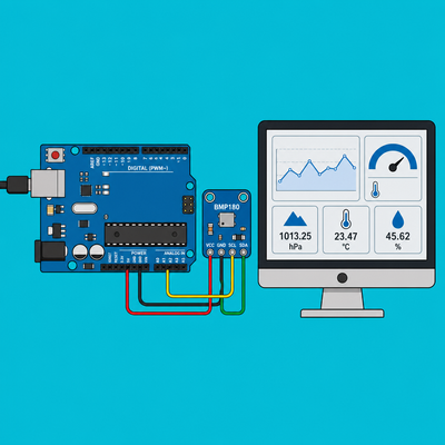 Arduino BMP180: Real-Time Dashboard with Node-RED