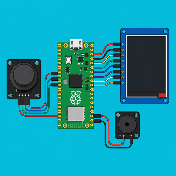 Pico 2W + ILI9341: Handheld Snake Console | ShillehTek