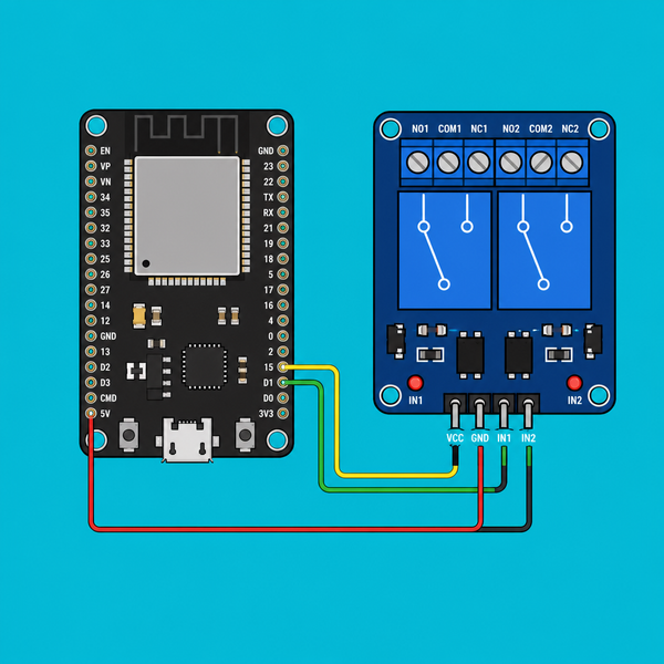 ESP32 2-Channel Relay Module: Control Two Loads | ShillehTek