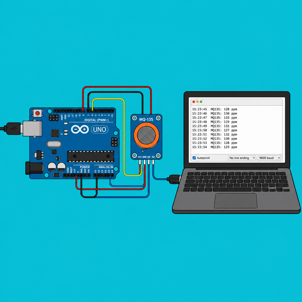 Arduino Uno MQ135: Read Serial Monitor Values | ShillehTek