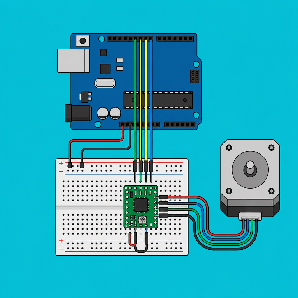Arduino A4988 Stepper Driver: Control a Stepper Motor | ShillehTek