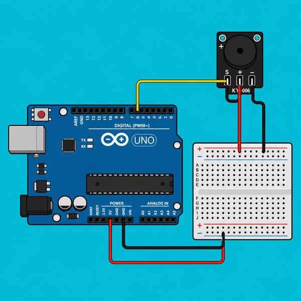 How to Use the KY-006 Passive Buzzer Module with Arduino | ShillehTek