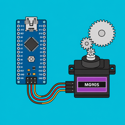 Arduino Nano MG90S Servo Motor: Smooth Angle Control