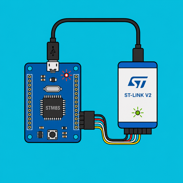 STM8S + ST-Link V2: Program in Arduino IDE | ShillehTek