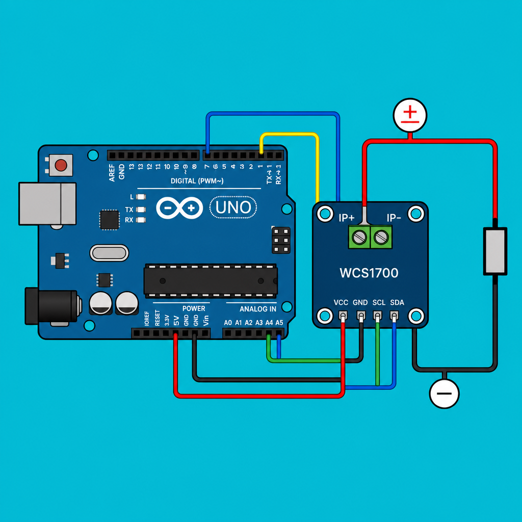Arduino WCS1700: Measure Current Up to 70A | ShillehTek