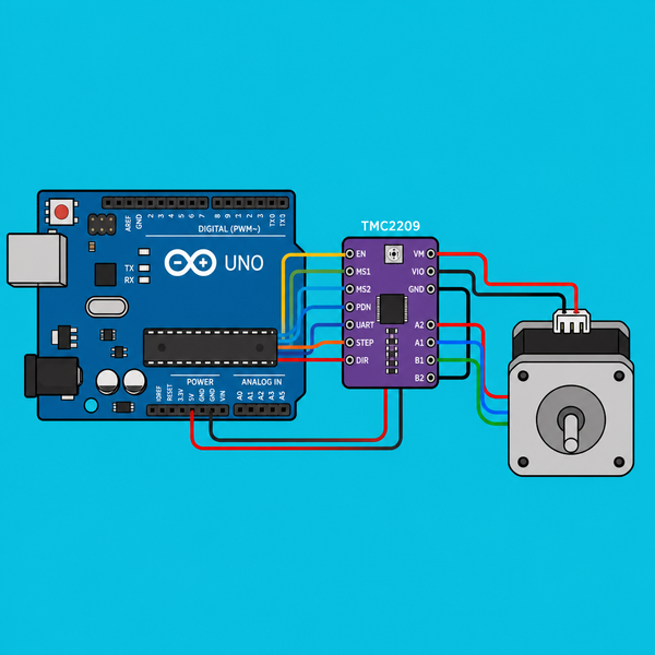 Arduino UNO TMC2209: Quiet NEMA 17 Step Control | ShillehTek