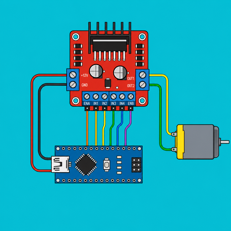 Arduino L298N Motor Driver: Control DC Motor Speed | ShillehTek