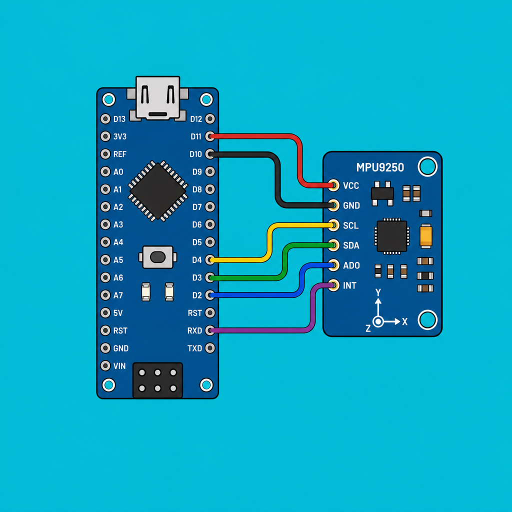 Arduino Nano MPU9250 IMU: Stream 9-Axis Data | ShillehTek