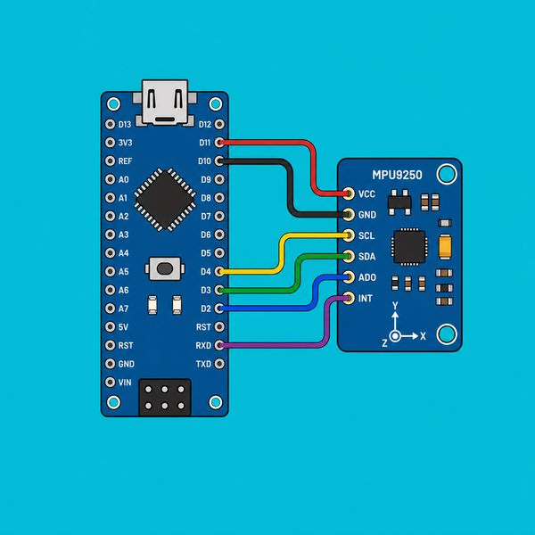 Arduino Nano MPU9250 IMU: Stream 9-Axis Data | ShillehTek