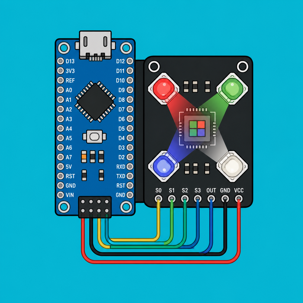 Arduino Nano TCS3200: Read RGB Values in Serial | ShillehTek