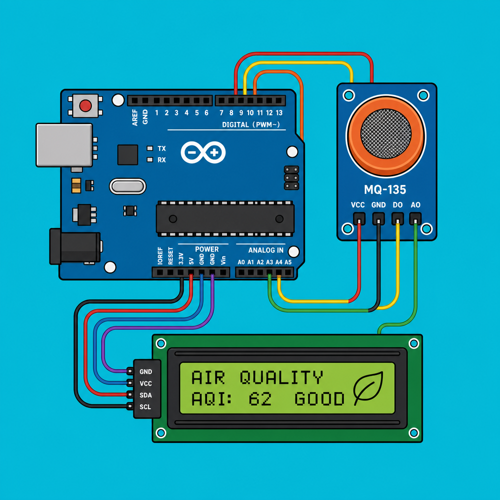Arduino MQ-135: Print Indoor Air Quality Readings | ShillehTek