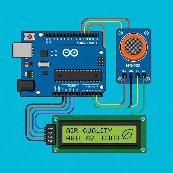 Arduino MQ-135: Print Indoor Air Quality Readings | ShillehTek