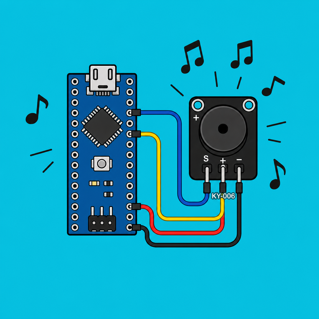 Arduino Nano KY-006 Buzzer: Play Melodies with tone() | ShillehTek