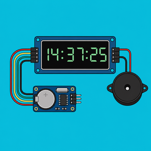 Arduino DS3231 RTC: OLED Alarm Clock with Buzzer | ShillehTek