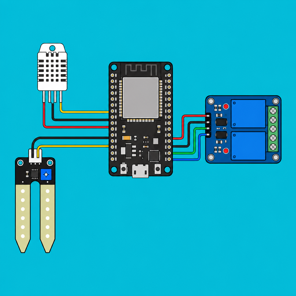 ESP32 DHT22: Automate Greenhouse Fan and Pump | ShillehTek