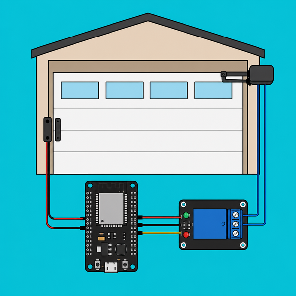 ESP32 Reed Switch Relay: Remote Garage Door Control | ShillehTek