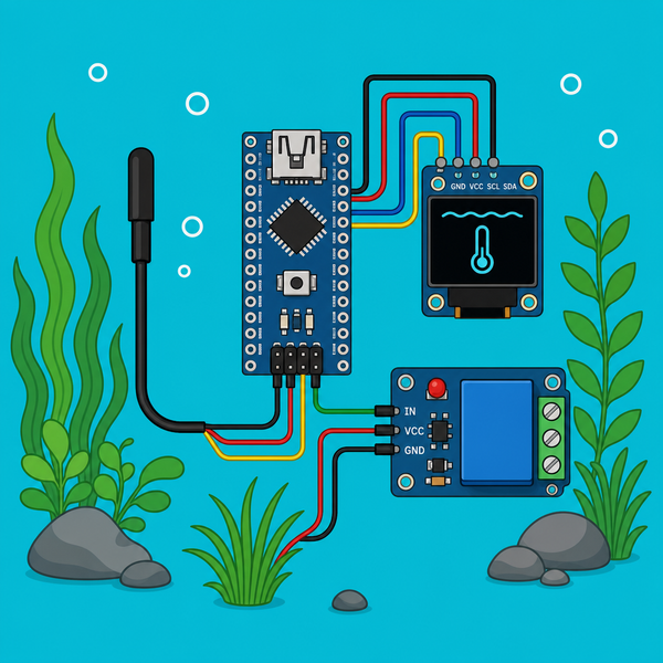 Arduino Nano DS18B20: Automated Aquarium Control | ShillehTek