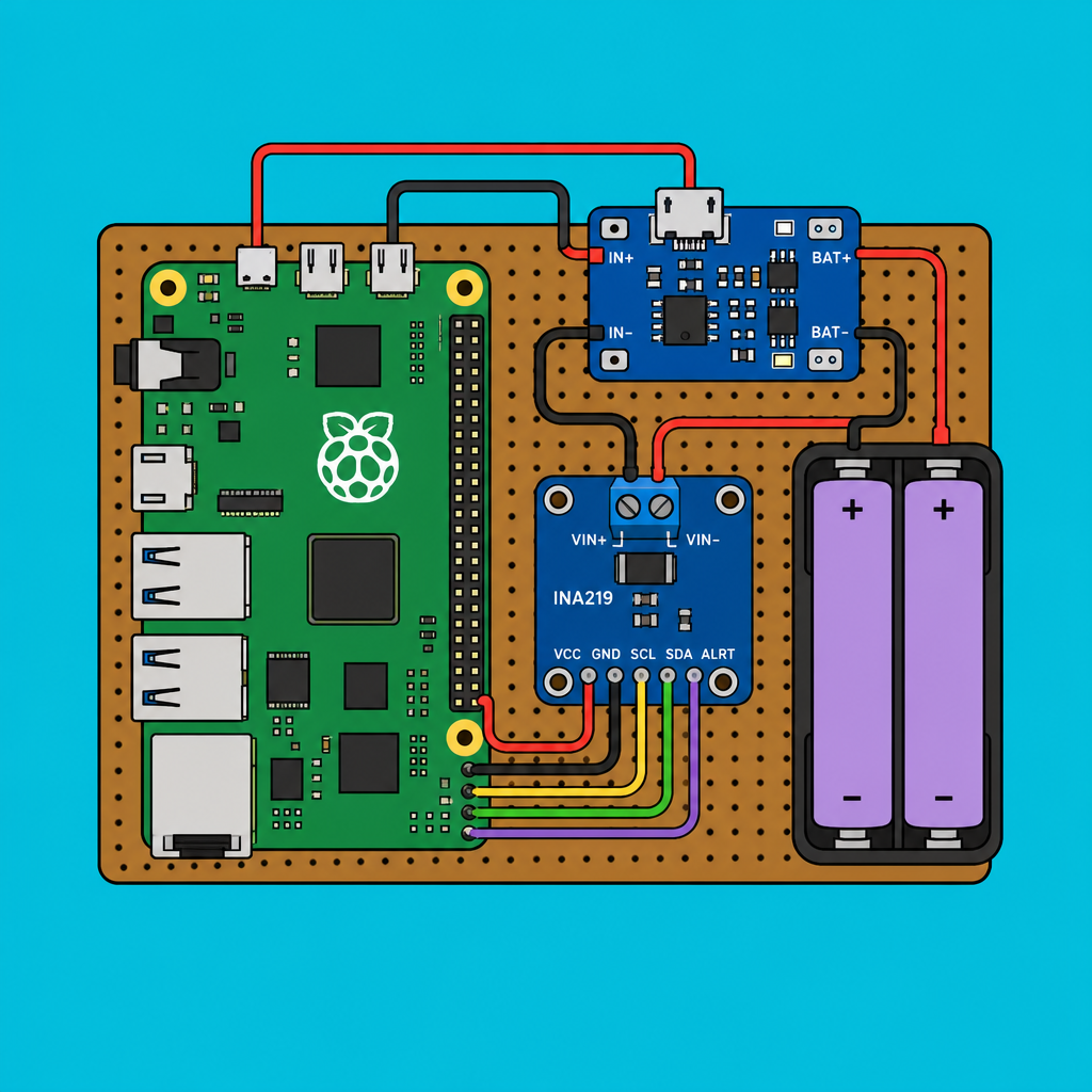 Raspberry Pi TP4056 INA219: Build a Mini UPS Backup | ShillehTek